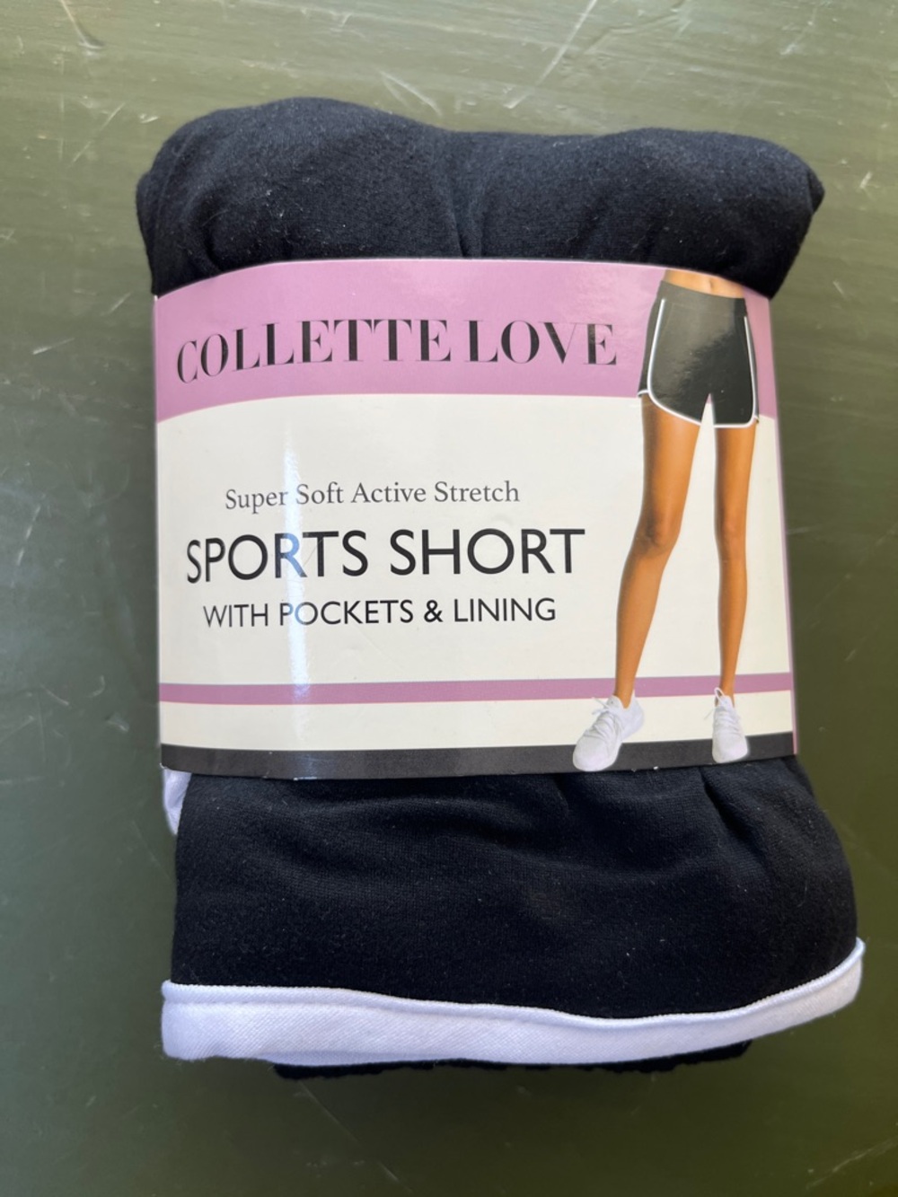 Women's Black Athletic Sports Shorts with Pockets